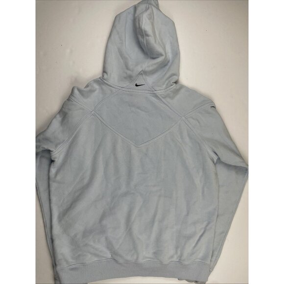 Nike Script Logo Hoodie Sweatshirt Women’s L Vintage Style Embroidered Blue - Picture 3 of 8